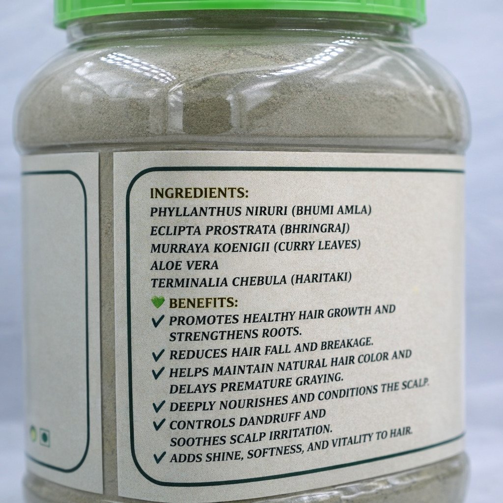 5K Powder – Ayurvedic Herbal Hair Care – 450g | Daisy Organic Store - Image 4