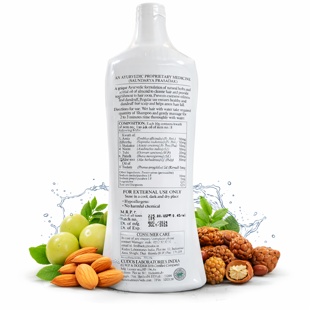 Kudos Amla Reetha Shikakai Shampoo – Traditional Hair Care | Daisy Organic Store - Image 2