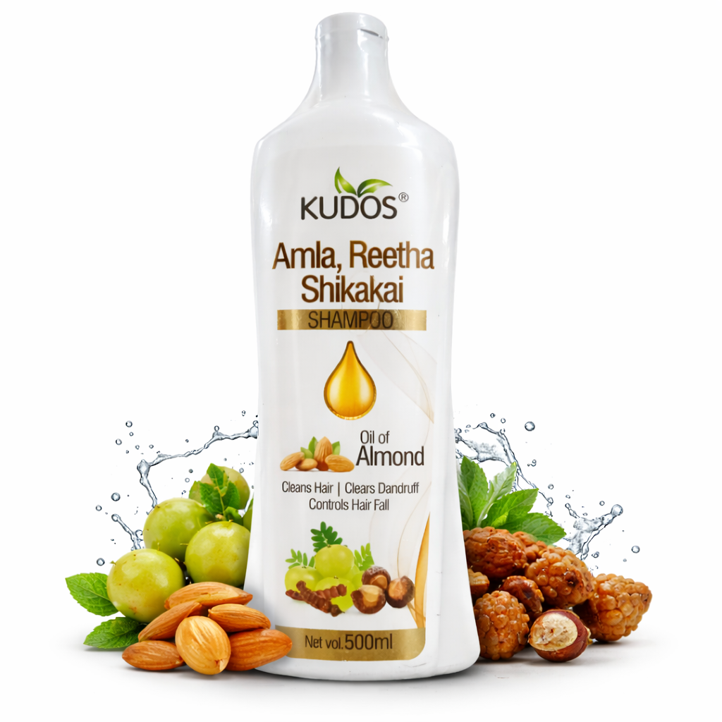 Kudos Amla Reetha Shikakai Shampoo – Traditional Hair Care | Daisy Organic Store