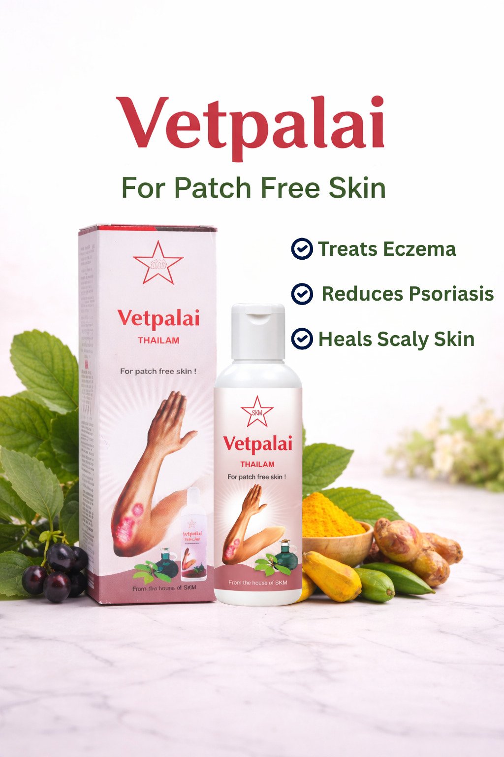 Vetpalai Thylam – Ayurvedic Herbal Oil – 100ml | Daisy Organic Store - Image 2