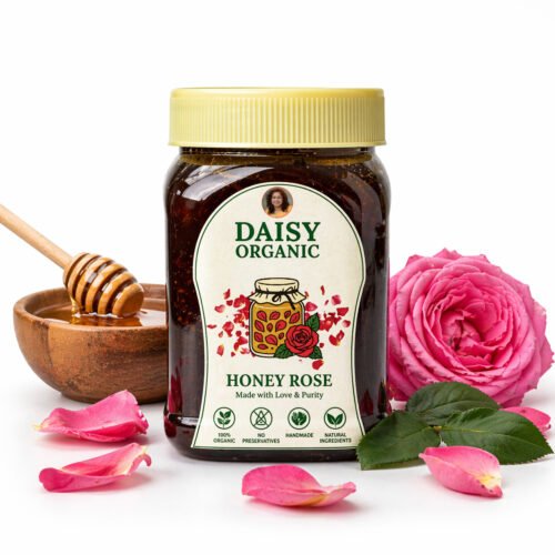 Honey Rose – Rose Flavoured Honey | 250gm | Daisy Organic Store