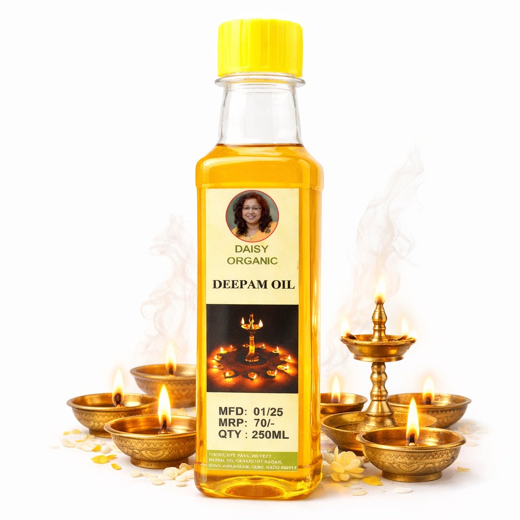 Deepam Oil – Traditional Lamp Oil – 250ml | Daisy Organic Store