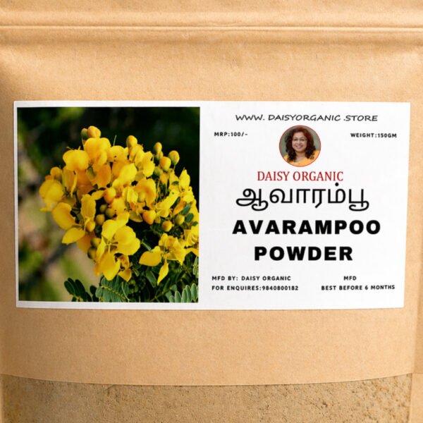 Avaram Poo Powder – Natural Skin & Hair Care – 150g | Daisy Organic ...