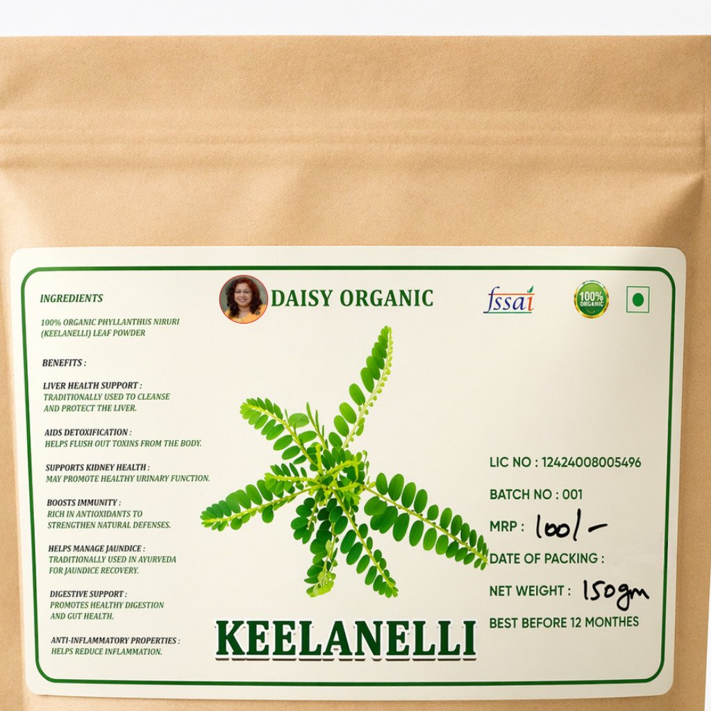 Keezhanelli Powder – Herbal Plant Powder – 150gm | Daisy Organic Store - Image 3