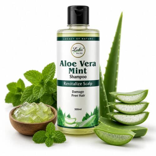 Aloevera Mint Shampoo – Cool & Refreshing Hair Care – 500ml | Daisy Organic Store