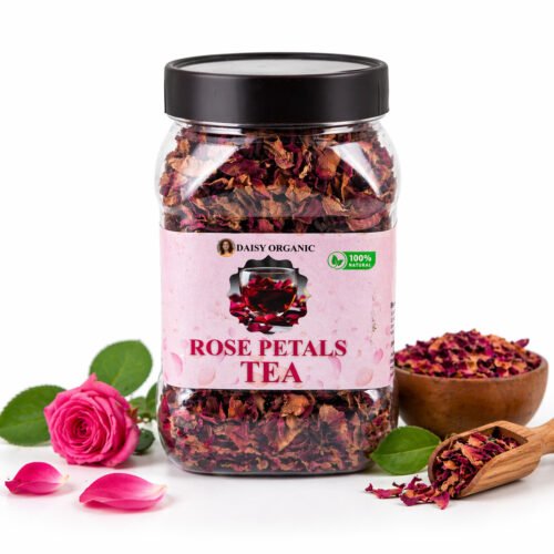 Rose Petal Tea – Herbal Infusion Tea | 100gm | Daisy Organic Store