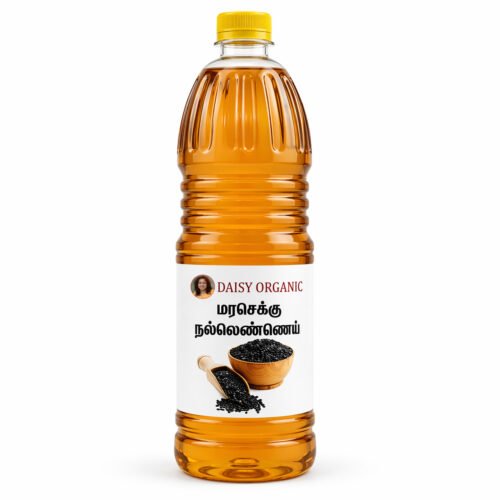 Sesame Oil – Pure Cold Pressed Cooking Oil - 1Ltr | Daisy Organic Store