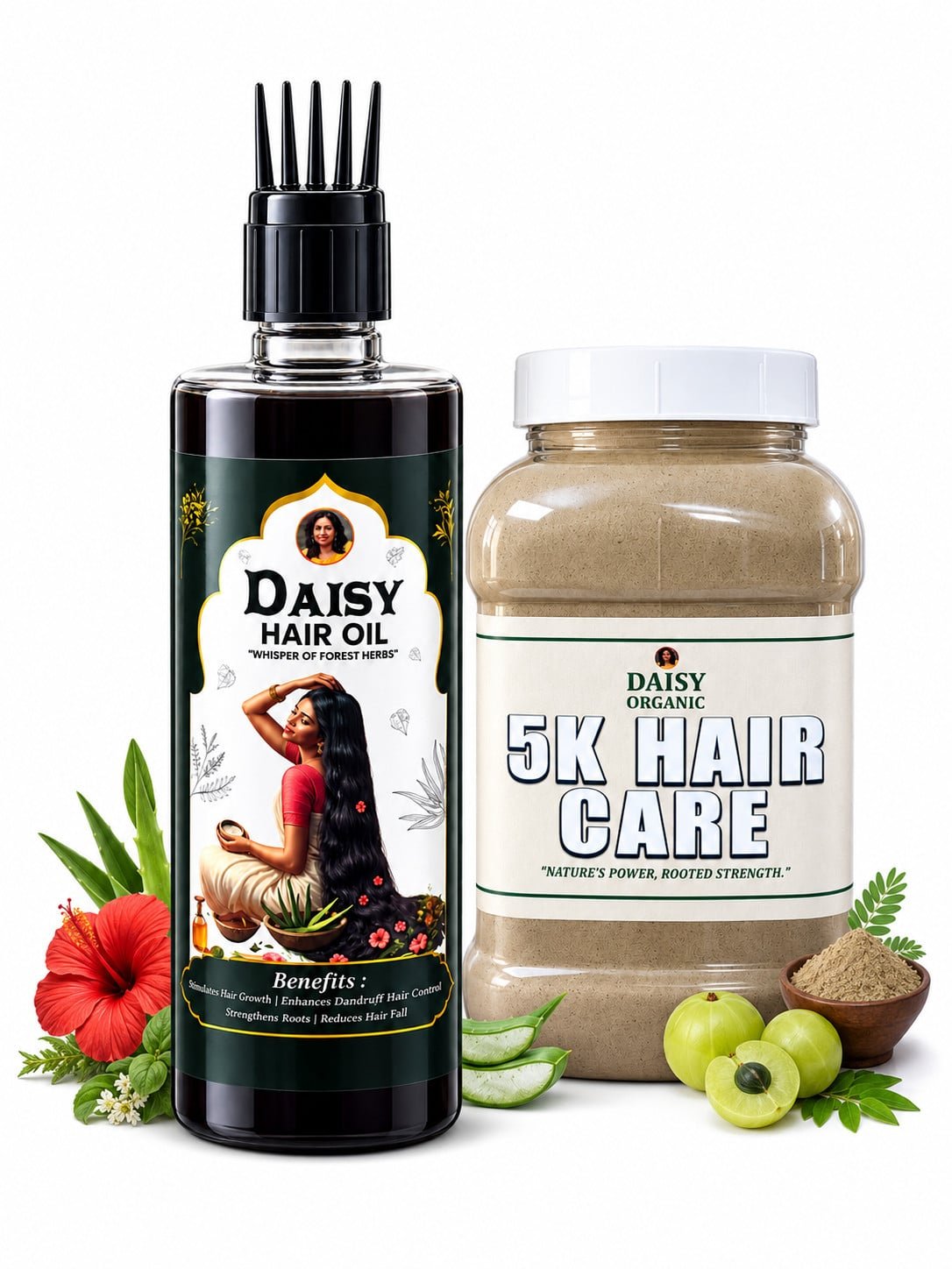 5K Hair Care + Daisy Hair Oil Combo Offer